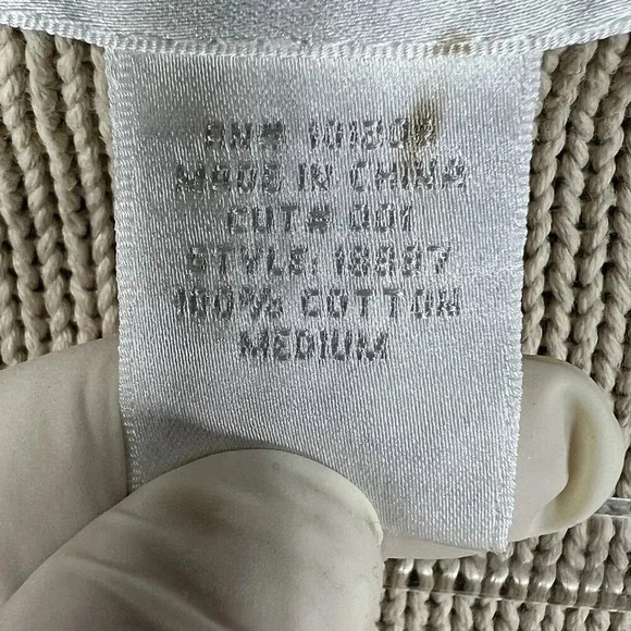 Soft Surroundings Womens M Cable Knit Sweater Bobble Accents Asym Art To Wear - Picture 13 of 15